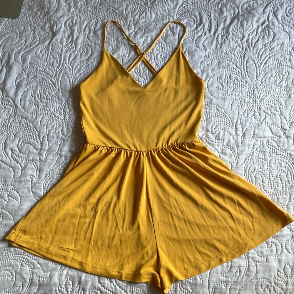 Yellow Girly Romper